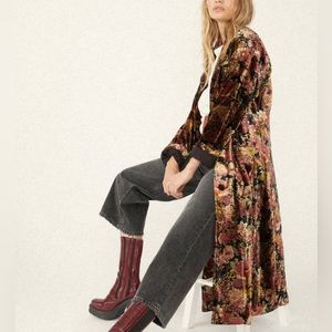 Free People Simone Velour Duster